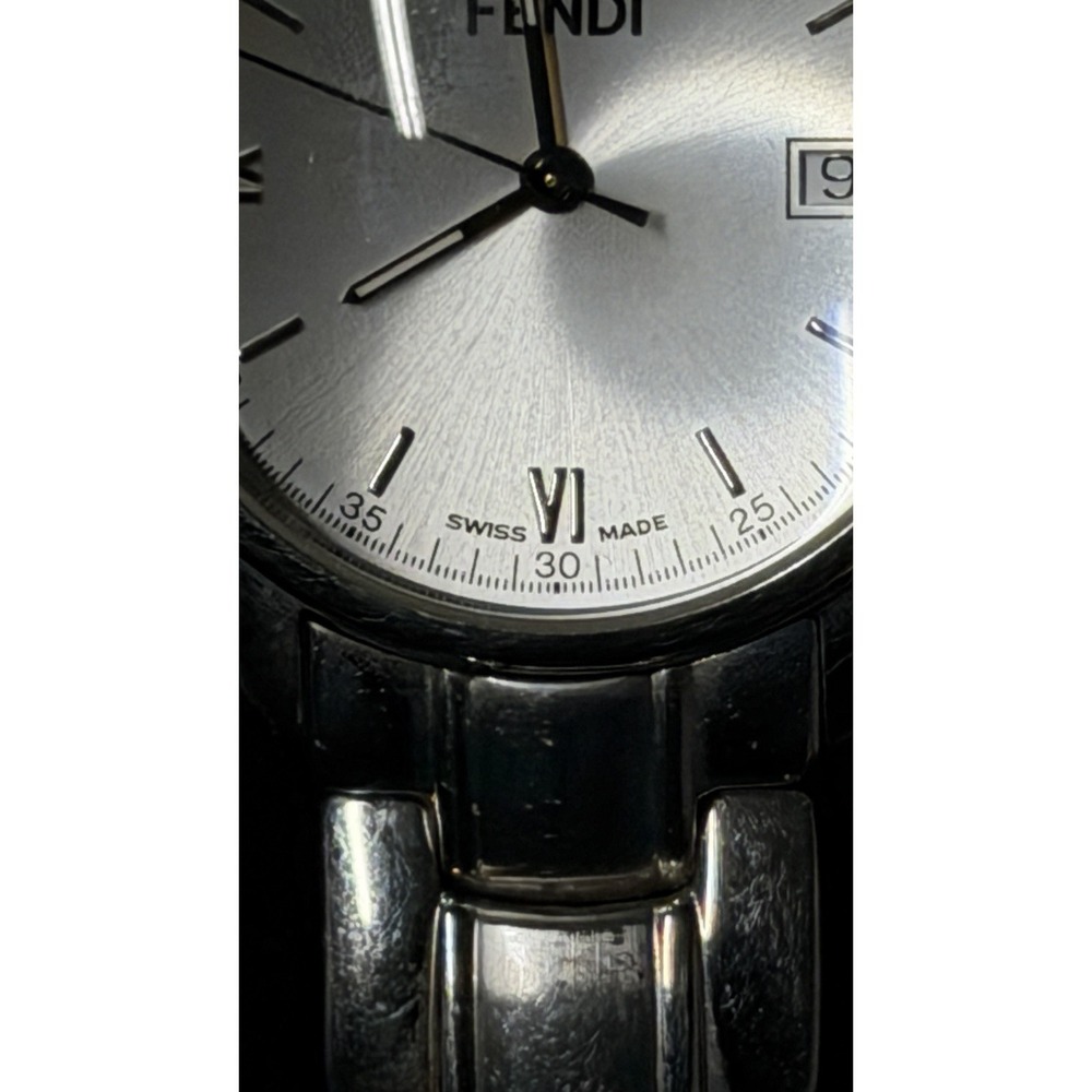 Fendi Swiss Made Stainless Steel Watch 38mm Date‎ Silver Dial - Picture 4 of 16